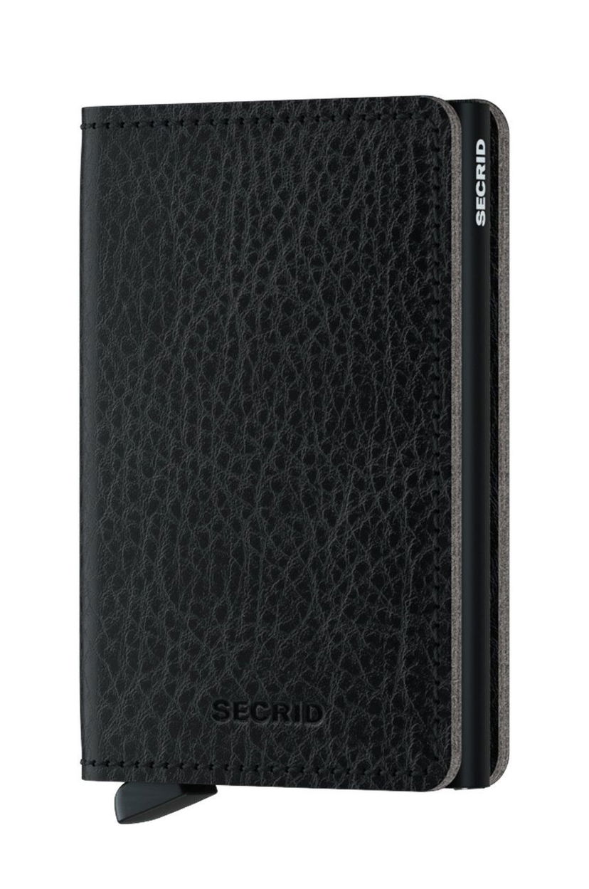 Lompakko Secrid Leather Wallet Musta | SVg.Black.Black