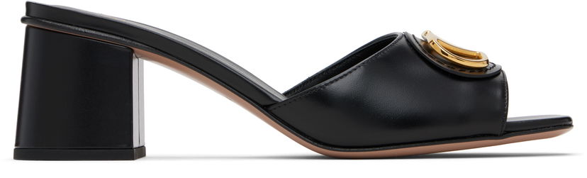Tennarit ja kengät Valentino Valentino Garavani VLogo Signature Heeled Slide Sandals Musta | 7W2S0MH7DSH