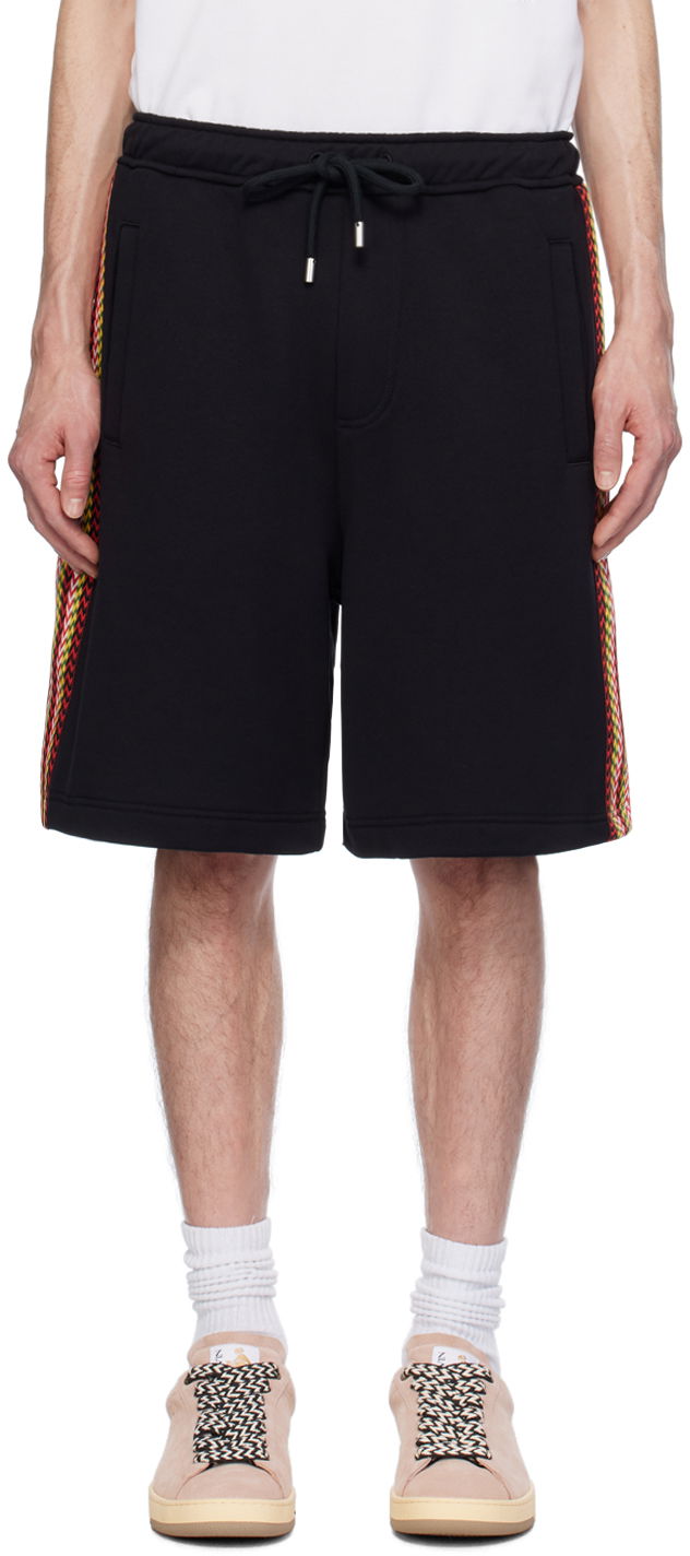 Shortsit LANVIN Side Curb Shorts Musta | RM-TR0064-J212-P24