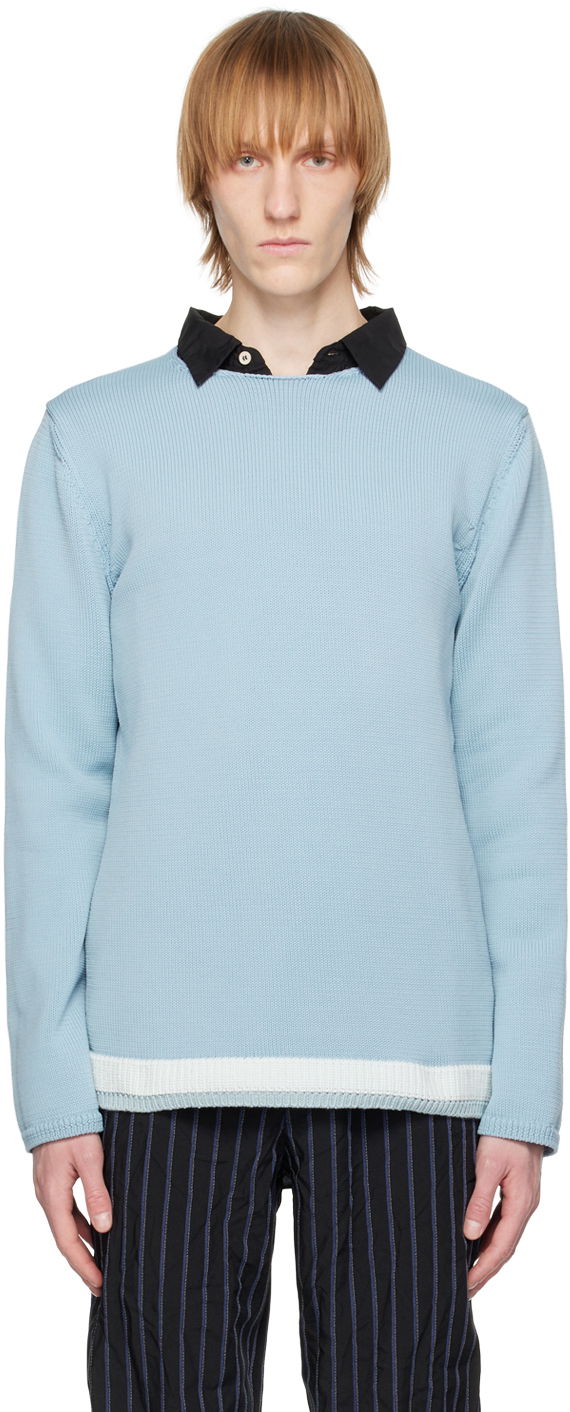 Villapaita Comme des Garçons CDG Homme Deux Crewneck Sweater Sininen | DK-N508-051