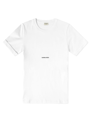 T-paita Saint Laurent Archive Logo Tee Valkoinen | 464572-YB2DQ-9000