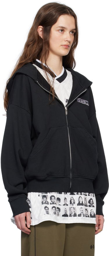 Huppari 032C Routine Zip Hoodie Musta | S25-URC-0841-050-W, 1