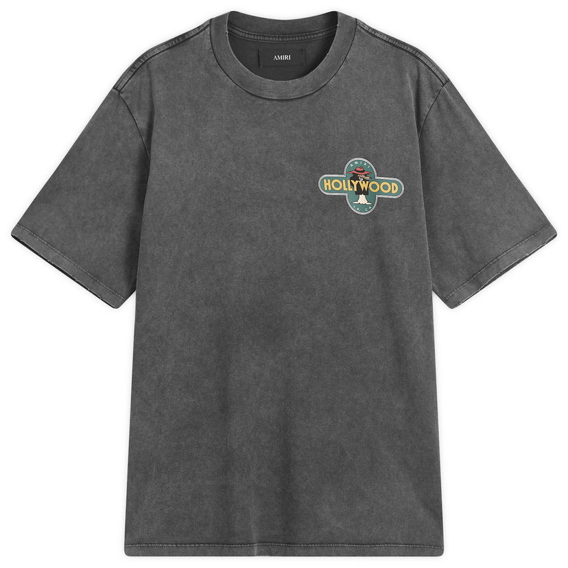 T-paita AMIRI AMIRI Hollywood Wolf Graphic Tee, Size Large Harmaa | AMJYTE1266-BLK