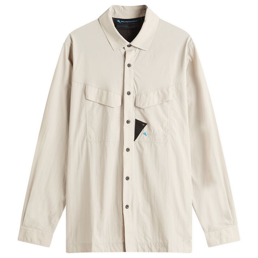 Paita Klättermusen Syn Long Sleeve Shirt, Size Large Beige | 10371-117