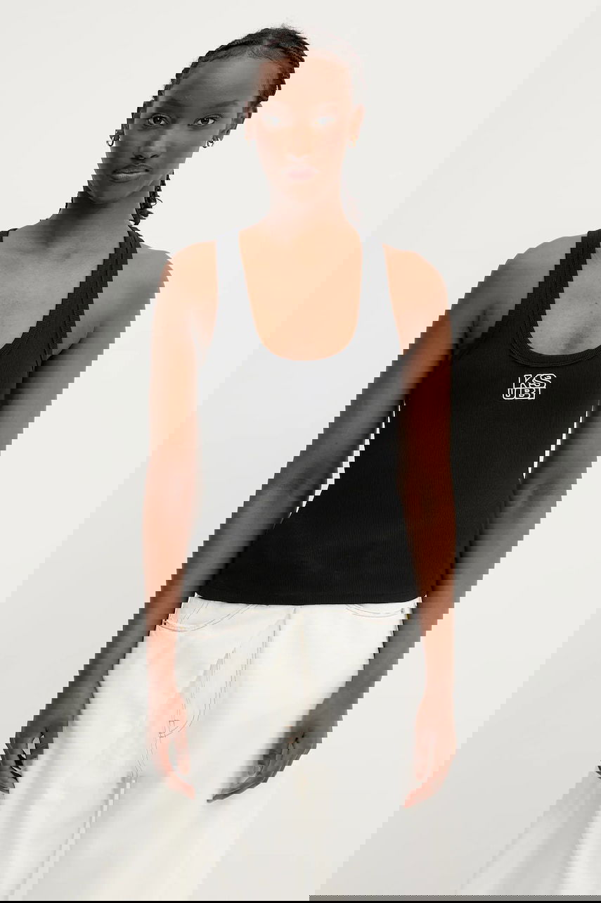 Tankkitoppi Ksubi KSUBI Stacked Origin Tank Top Musta | WPS24TA006, 0