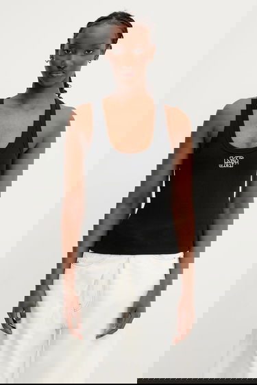 Tankkitoppi Ksubi KSUBI Stacked Origin Tank Top Musta | WPS24TA006, 0