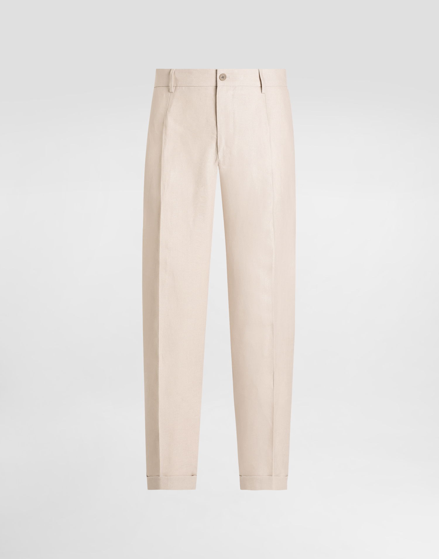 Housut Dolce & Gabbana Dolce & Gabbana Linen Pants with Turn-Ups Beige | GP11XTFU4MCM0722, 0