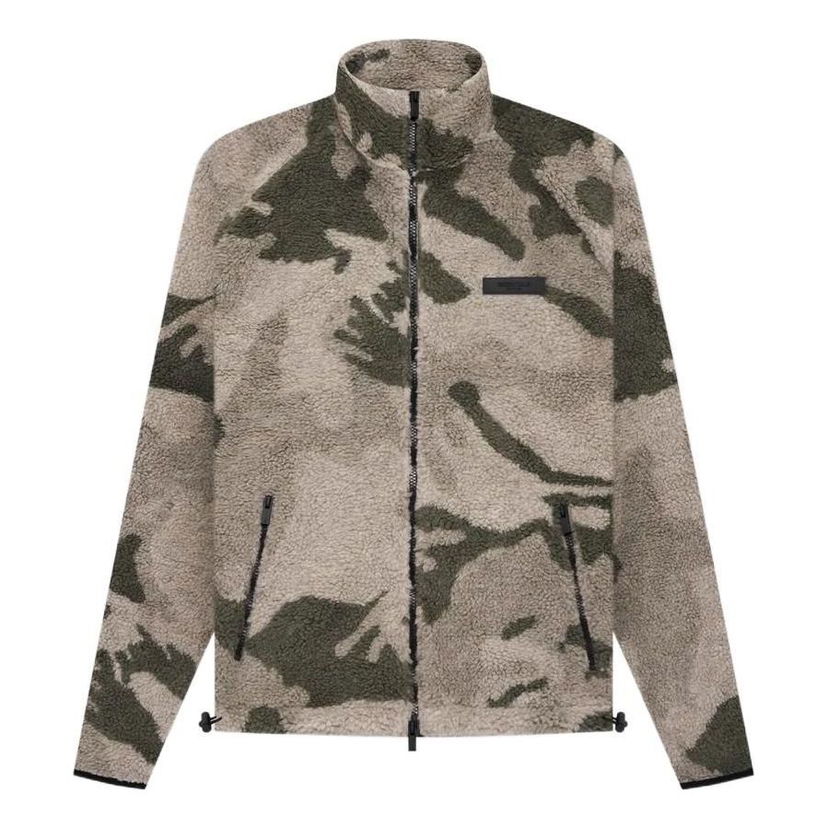 Villapaita Fear of God Essentials Polar Fleece Zip Jacket Vihreä | FOG-SS22-057