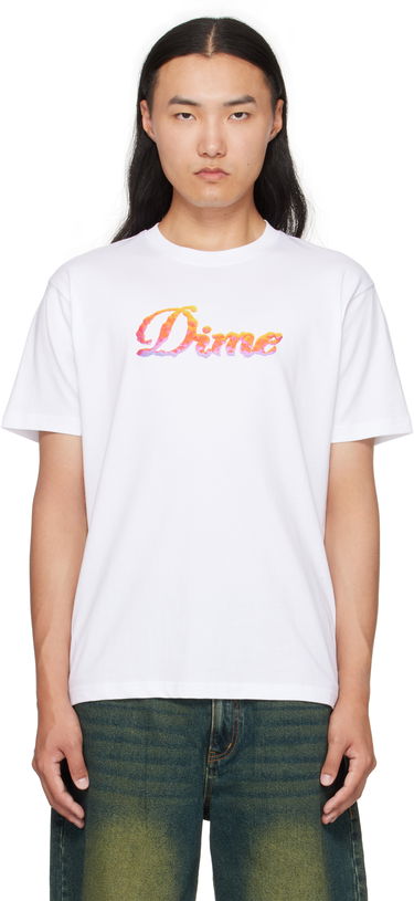 T-paita Dime Cursive Cloud T-Shirt Valkoinen | DIMEFA2564WHT, 0