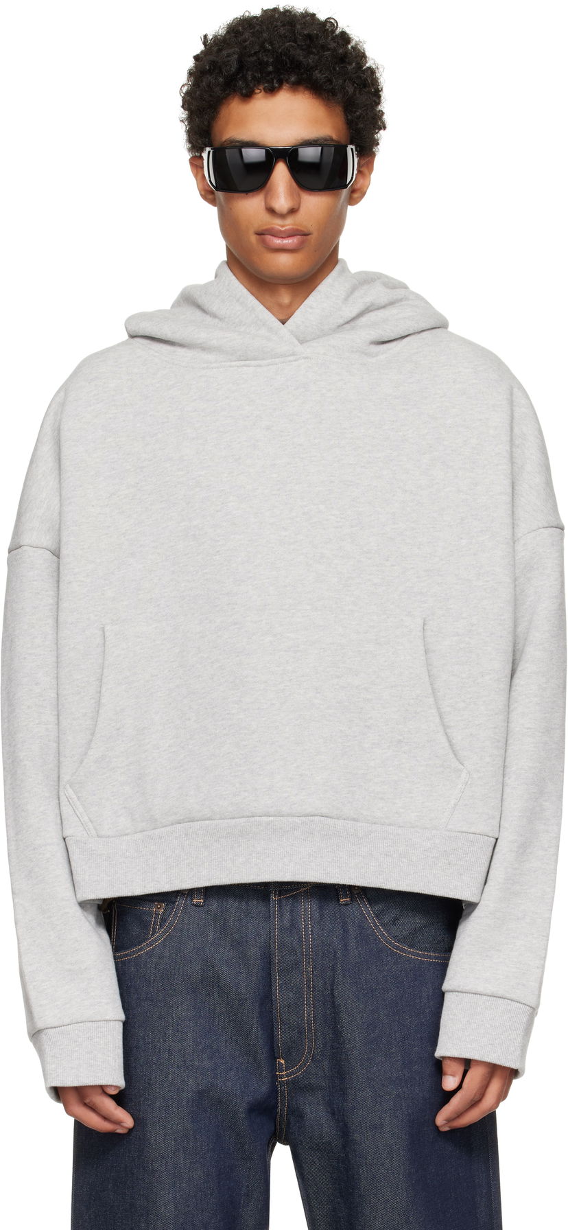 Huppari Entire Studios Entire Studios Heavy Cropped Hoodie Harmaa | ES2125SI