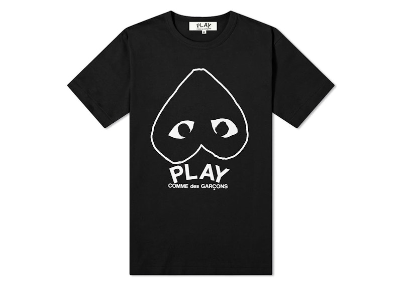 T-paita Comme des Garçons Play Inverted Heart Logo T-Shirt Musta | P1T114