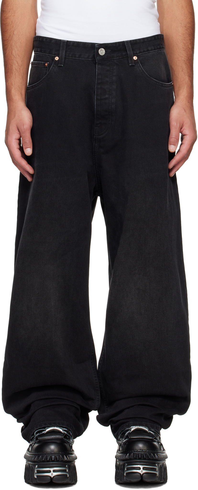 Jeans VETEMENTS Baggy Jeans Musta | UA66PA540B