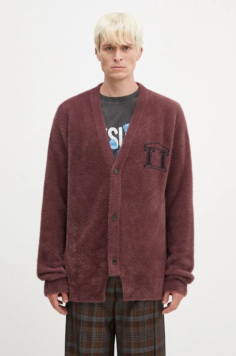 Villapaita Aries Oversized Chenille Knit Cardigan Ruskea | AR2002402