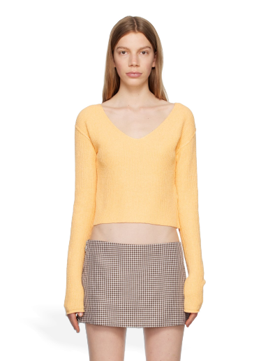 Villapaita Acne Studios V-Neck Sweater Oranssi | A60411-