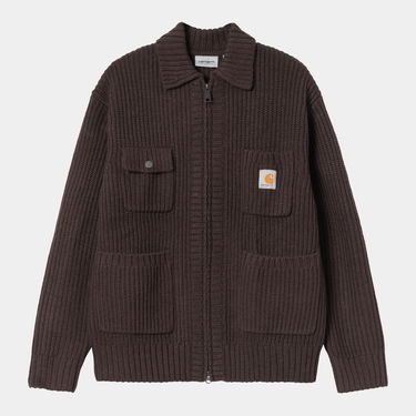 Takki Carhartt WIP Carhartt WIP Chore Knit Jacket Ruskea | I035399_9, 0