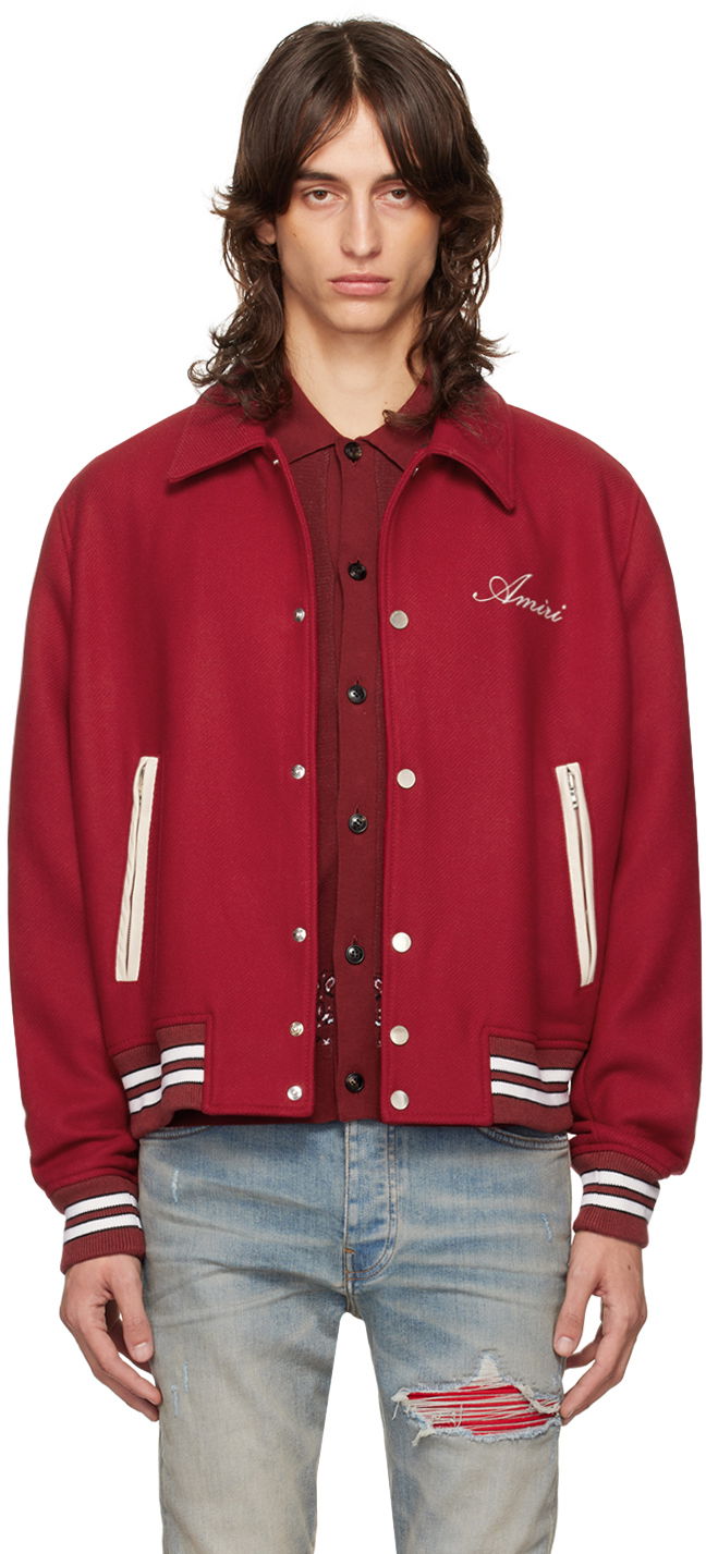 Bomber-takki AMIRI Bomber Jacket Punainen | AMOUVY1005