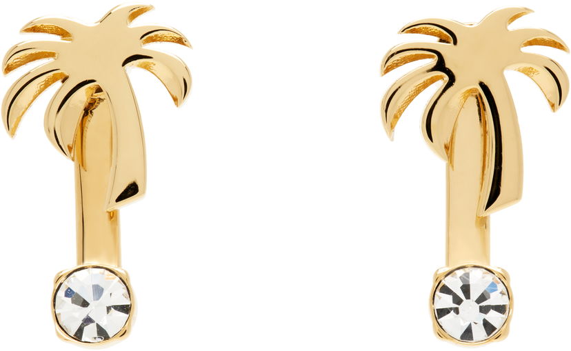 Korvakorut Palm Angels Palm Angels Palm Crystal Drop Earrings Metallinen | PWOD037S25MAT0017679