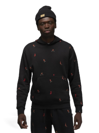 Huppari Jordan Jordan Essentials Holiday Jumpman Fleece Sweatshirt Musta | DV9392-010