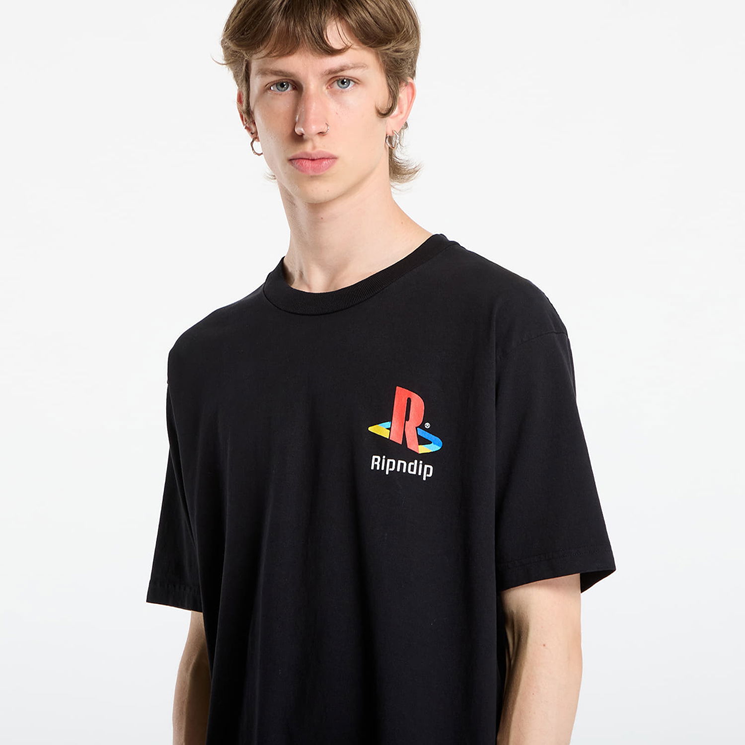 T-paita RIPNDIP RIPNDIP Nermii T-Shirt Musta | RNDFALL25126, 1