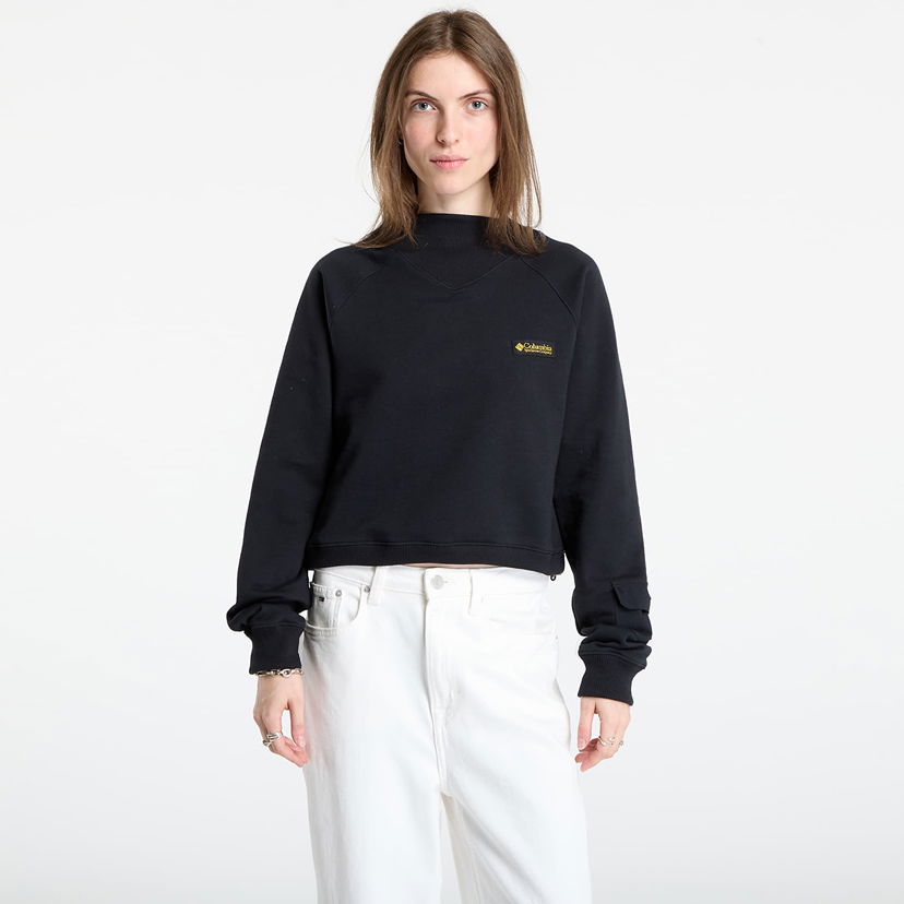Huppari Columbia Columbia High Cascades™ Crop French Terry Sweatshirt Musta | 2136421010