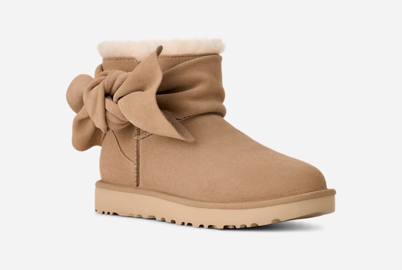 Tennarit ja kengät UGG Classic Mini Bow Boot Suede Beige | 1176310-SAN, 1