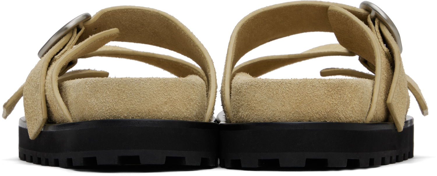 Vaatteet Jil Sander Jil Sander Pin-Buckle Suede Sandals Beige | J44WP0026_P8213, 1