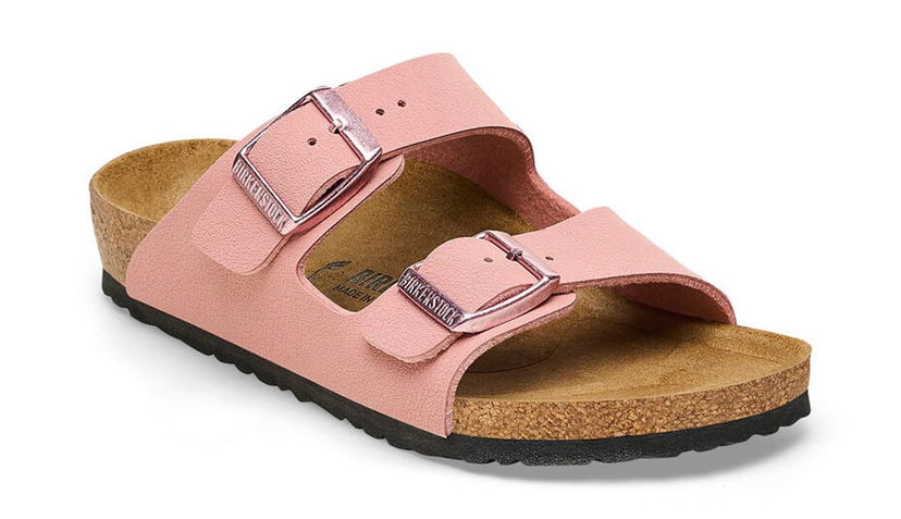 Tennarit ja kengät Birkenstock Arizona Kids Birko-Flor Birkibuc Regular Fit Sandals Vaaleanpunainen | 1026412