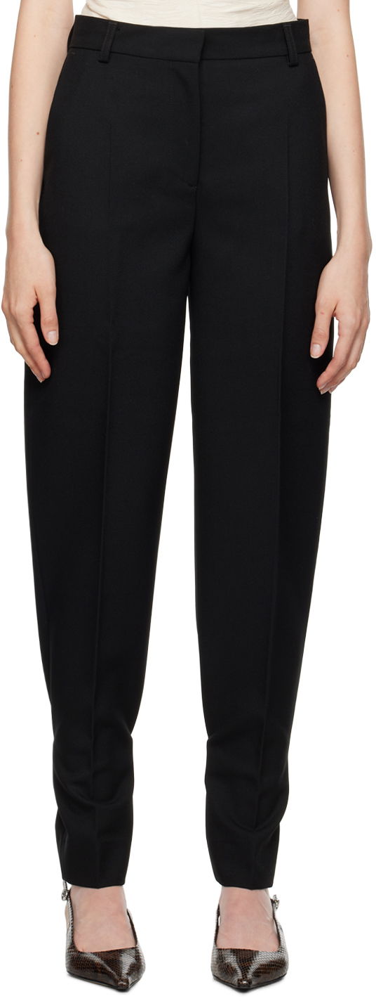 Housut TOTEME Slouch Trousers Musta | 244-WRB0213-FB0314