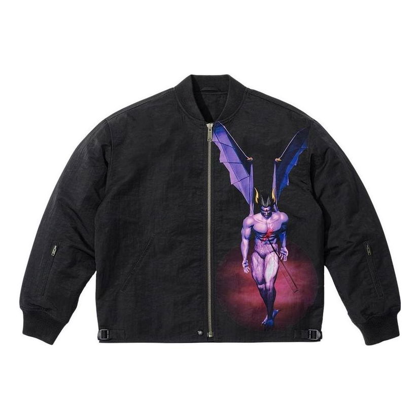 Bomber-takki Supreme Yamamoto Nylon Bomber Jacket Musta | SUP-FW22-255