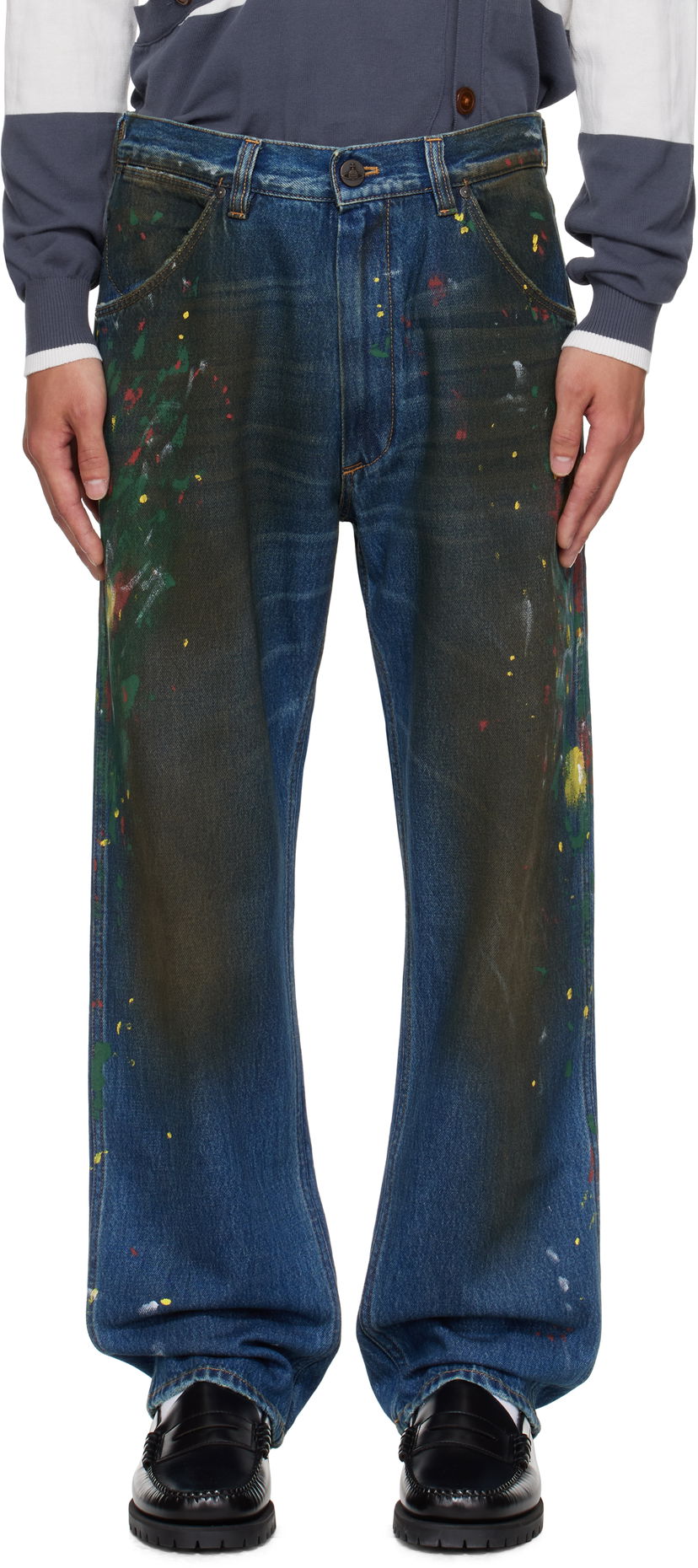Jeans Vivienne Westwood Vivienne Westwood Ranch Paint Splatter Jeans Sininen | 3902000N-W0161-