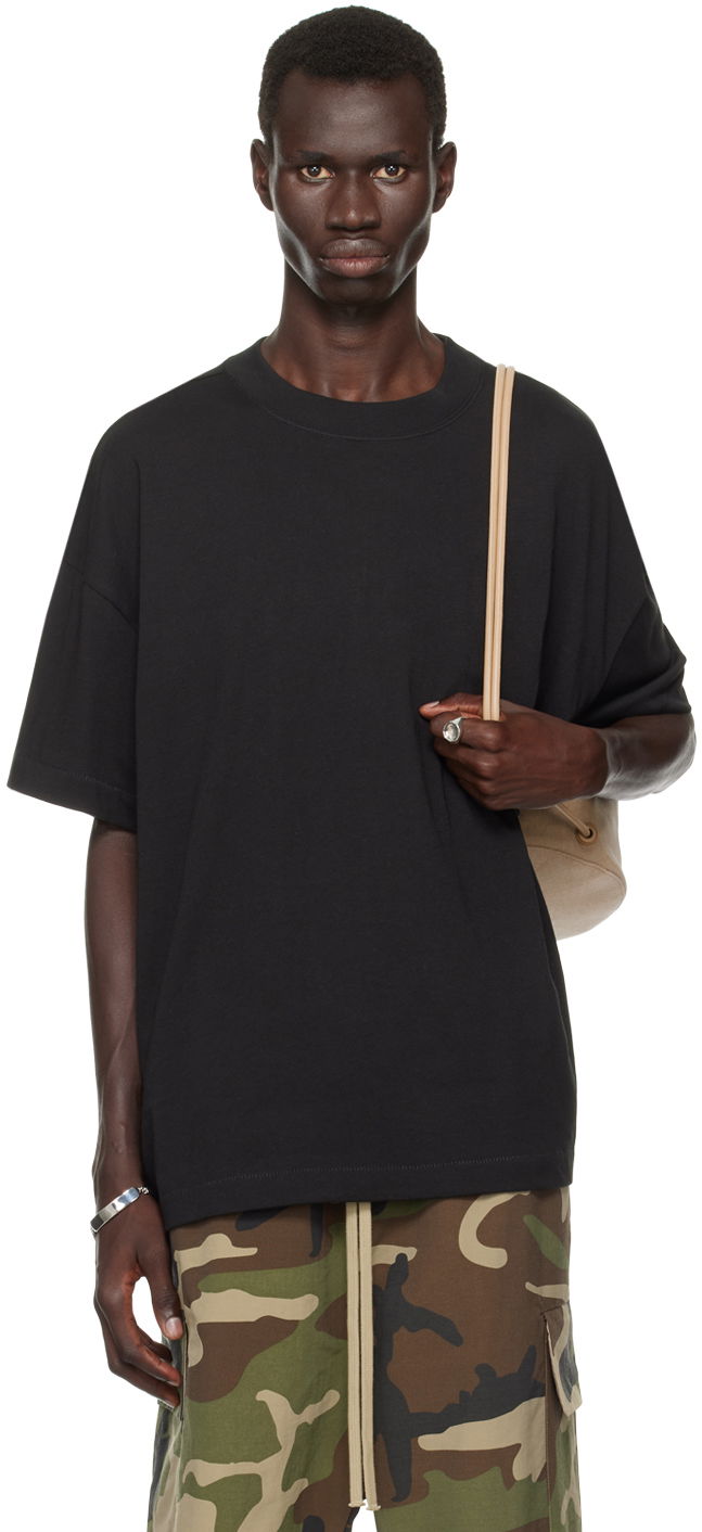 T-paita Fear of God ESSENTIALS T-Shirt Musta | 125BT244280F