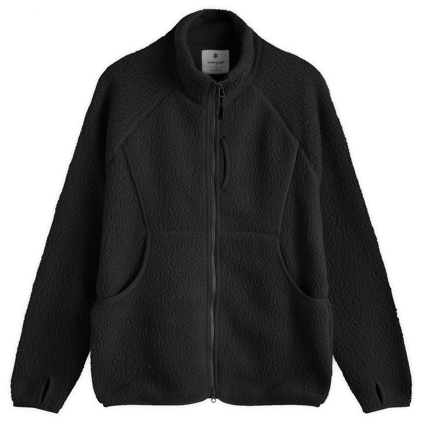 Huppari Snow Peak Thermal Boa Fleece Jacket Musta | SW-24AU005-BLK