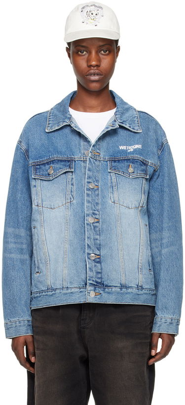 Takki We11done We11done Faded Denim Jacket Sininen | WD-DJ1-23-913-U-BL, 0