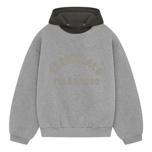Huppari Fear of God Fear of God Essentials SS24 Nylon Fleece Hoodie Harmaa | 202SP244313F