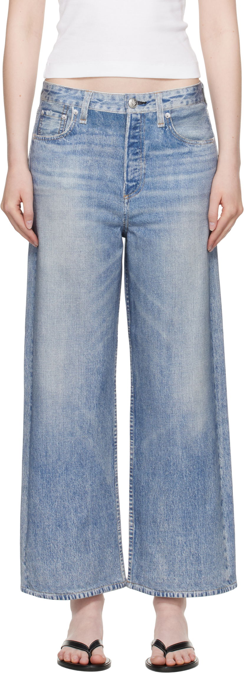 Jeans rag & bone rag & bone Miramar Andi Wide Leg Jeans Sininen | WCW25P70028202