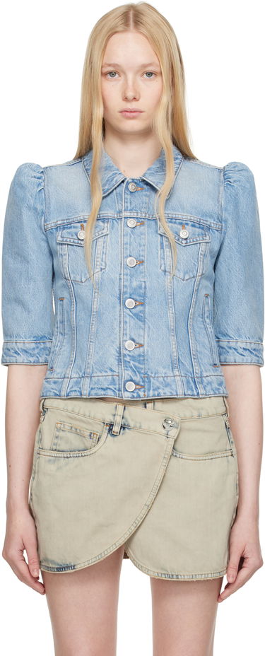 Takki Coperni Coperni Slim-Fit Cropped Denim Jacket Sininen | COPBL30F2020, 0