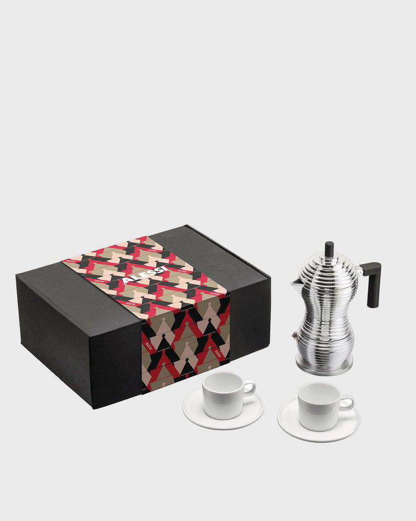 Keräilykelpoinen Alessi Coffee Gift Set Metallinen | MDL02BSET