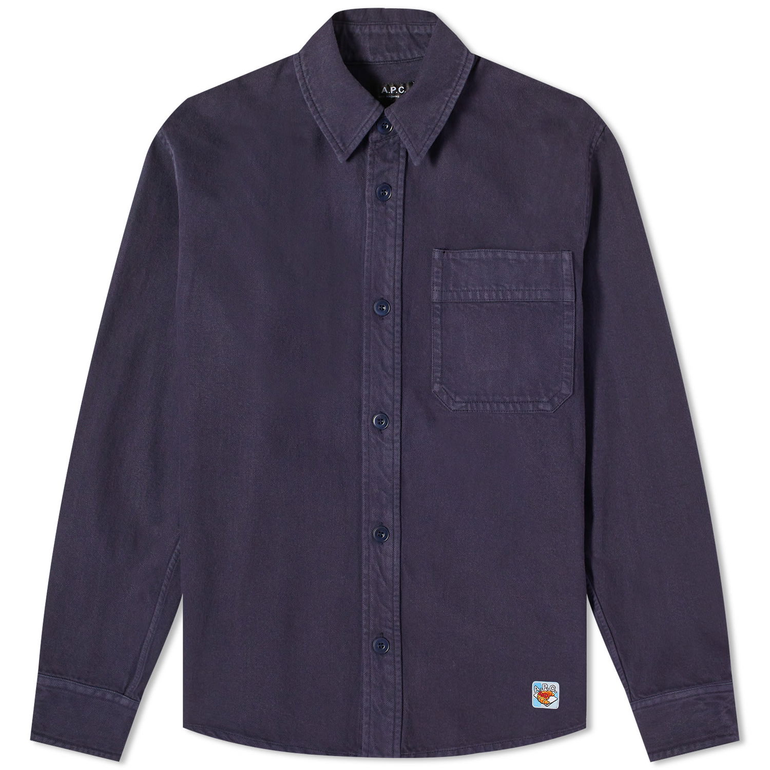 Paita A.P.C. END. x Men's 'Coffee Club' Basile Overshirt Tummansininen | COFCN-H02875-IAK, 0