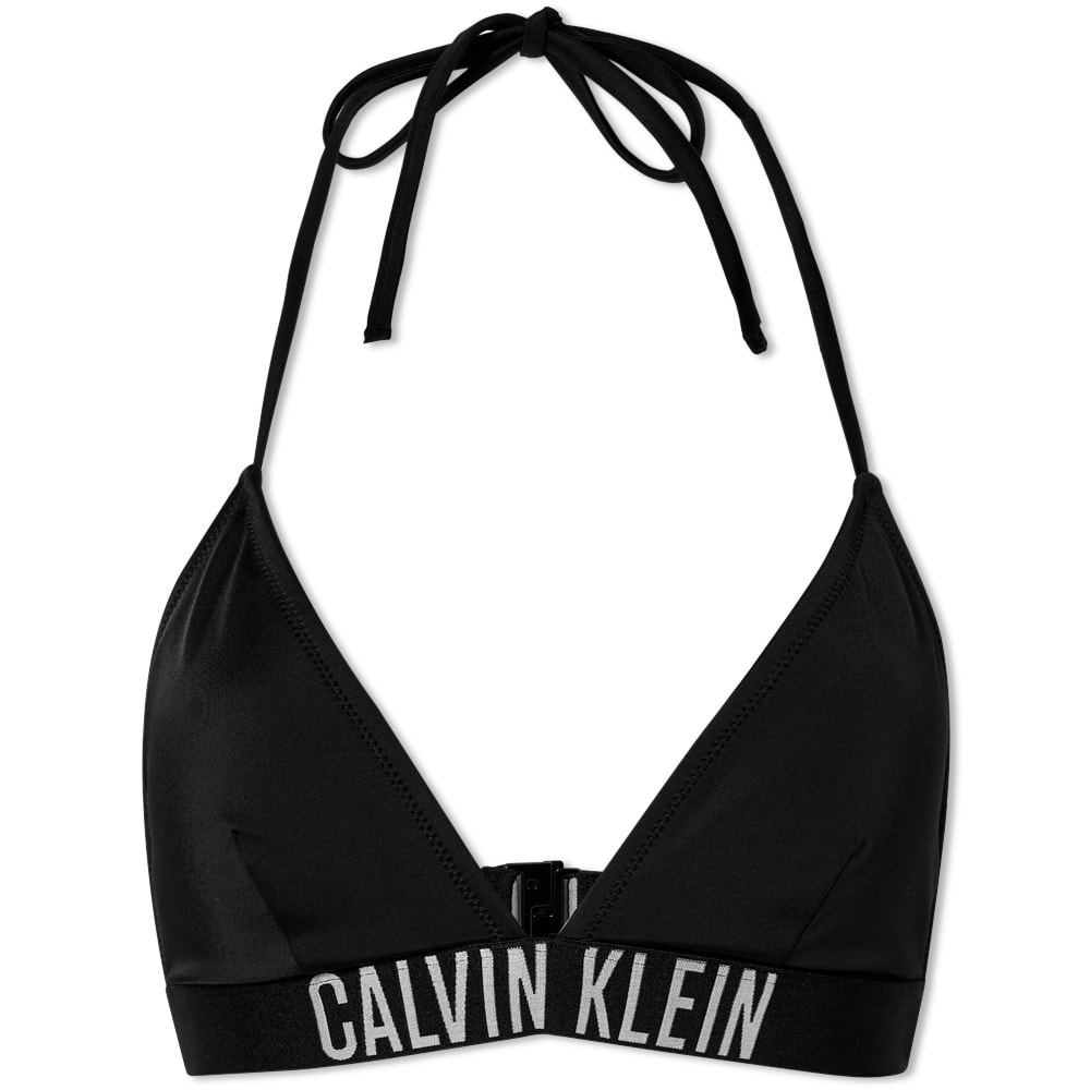 Uimapuvut CALVIN KLEIN Swim Logo Triangle Bikini Top Musta | KW0KW01824-BEH, 0