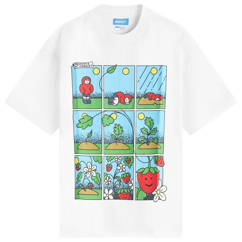 T-paita MARKET Abundance Comic Graphic Tee Valkoinen | 399002183-WHT
