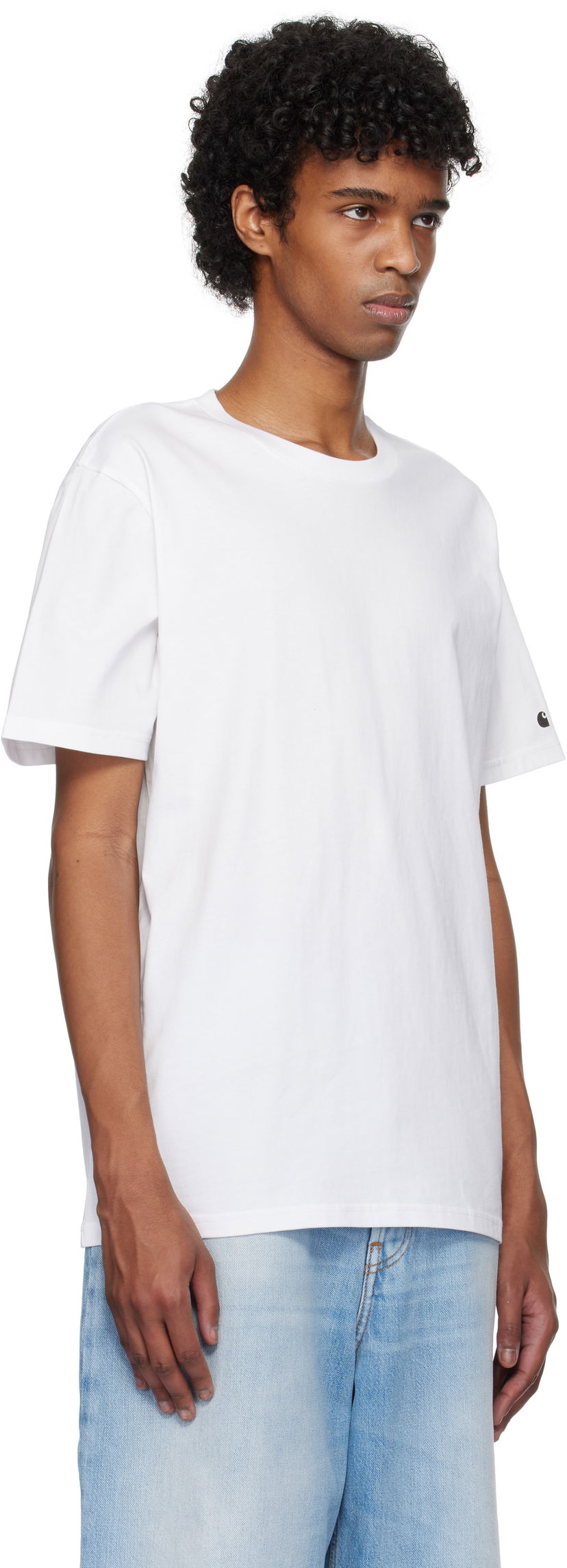 T-paita Carhartt WIP Short Sleeve Base T-Shirt Valkoinen | I026264_00K_XX