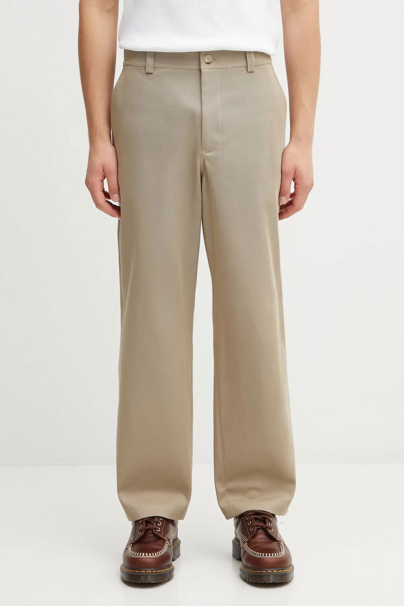 Housut MAISON KITSUNÉ Maison Kitsuné Relaxed Trousers Beige | PM01119WW9028