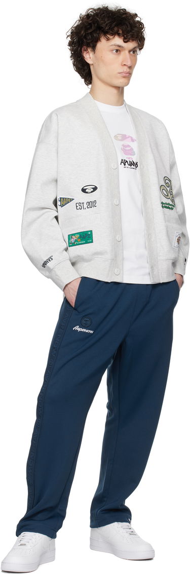 Villapaita AAPE by A Bathing Ape AAPE by A Bathing Ape Main Cardigan Harmaa | AAPSWMC324XANWH2, 3