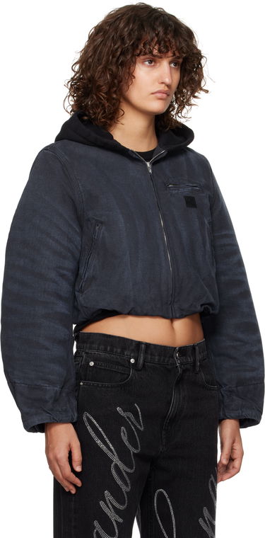 Takki Alexander Wang Padded Cropped Hooded Jacket Sininen | 4WC4242095, 1