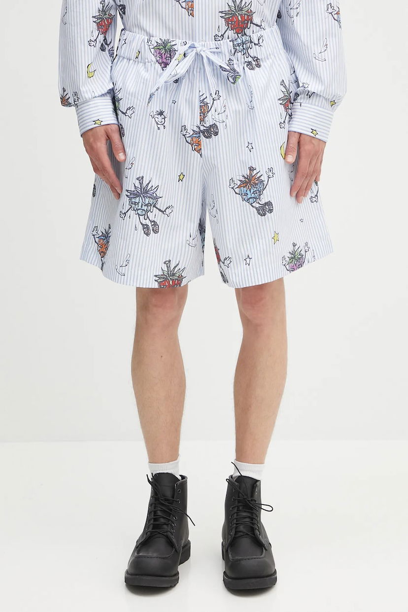 Shortsit Sky High Farm Sky High Farm Strawbabies Shorts Sininen | SHF07P012