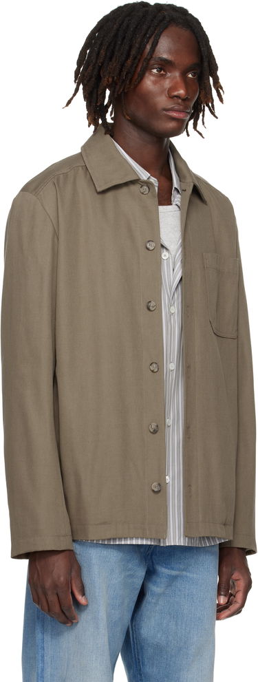 Takki A.P.C. A.P.C. Jeffray Button-Up Jacket Vihreä | COFCO-H02991, 1