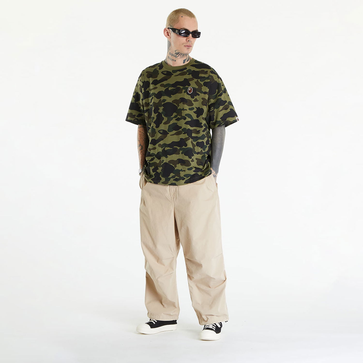 T-paita BAPE A BATHING APE 1St Camo One Point Tee リラックス Green Vihreä | 001CSK301006M GRN, 1