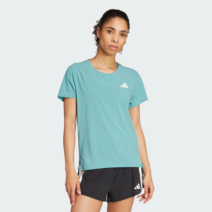 T-paita adidas Performance Adizero Running T-Shirt Turkoosi | JV7172