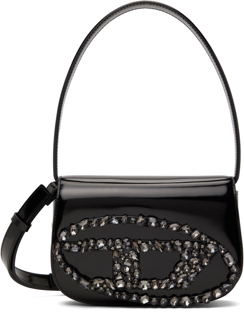 Käsilaukku Diesel Diesel 1DR Crystal-Embellished Shoulder Bag Musta | X08396 P8036