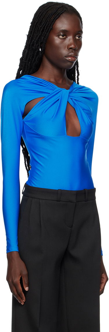 Body Coperni Cutout Long Sleeve Bodysuit Sininen | COPJS19545C, 1
